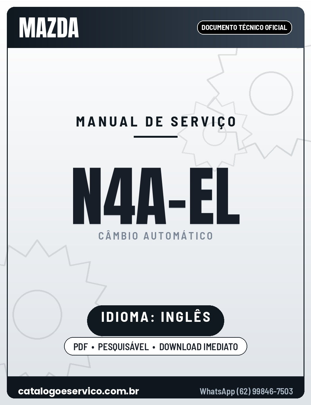 Capa - Manual de Reparação Mazda / Jatco N4A-EL