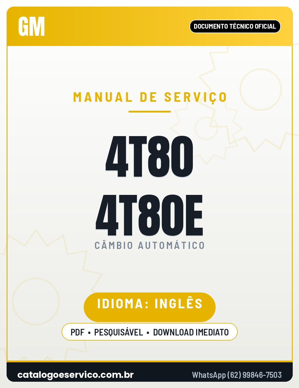 Capa - Manual de Reparação GM 4T80-E