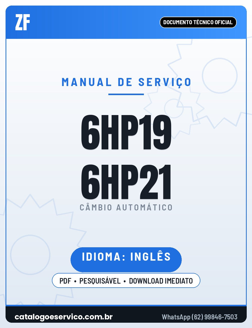 Capa — Manual de Reparação Câmbio Automático Audi 0AT (ZF 6HP19) Q7