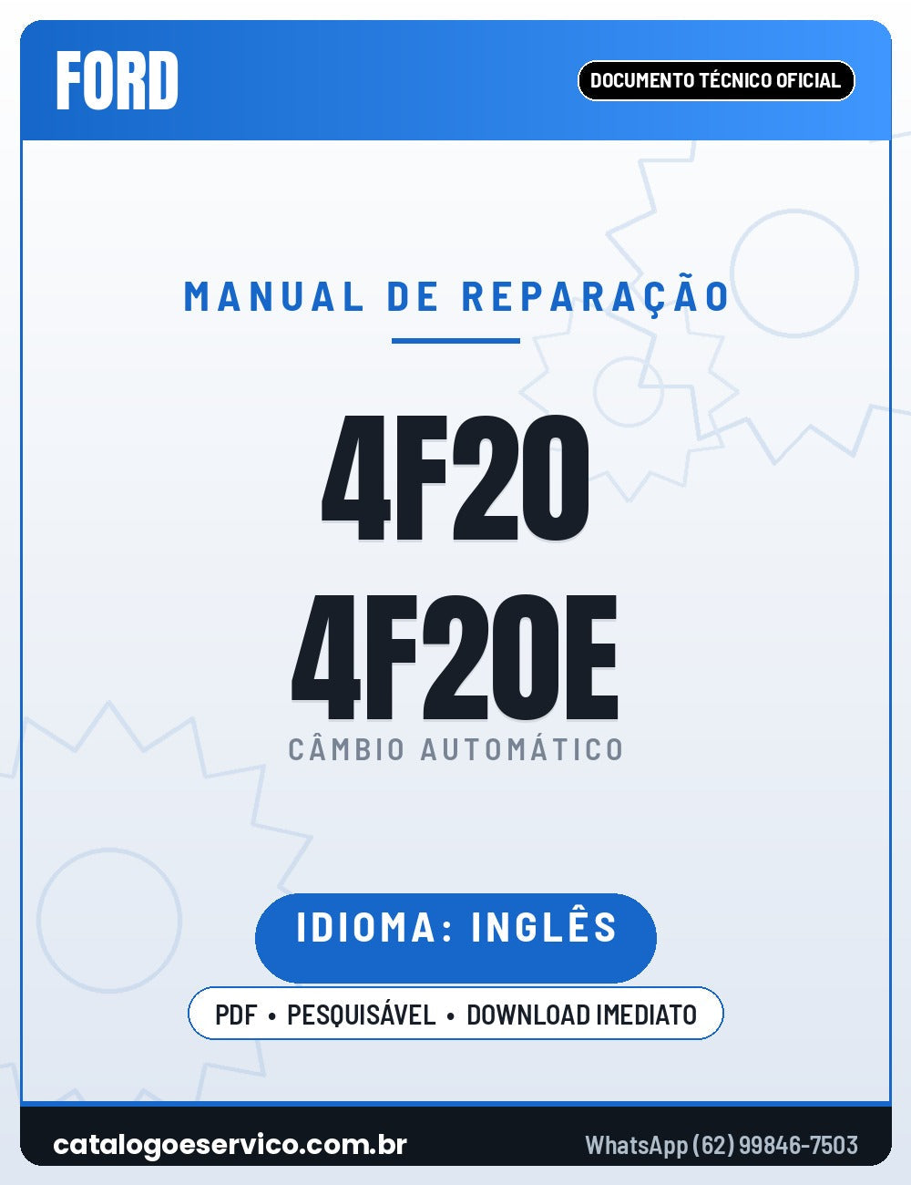 Capa - Manual de Reparação Ford 4F20E