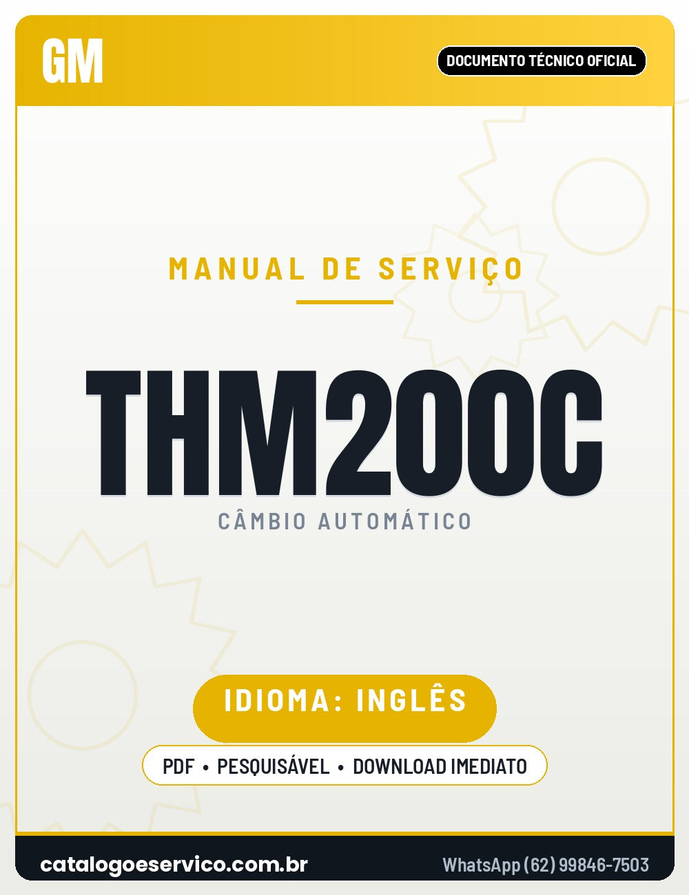 Capa - Manual de Reparação General Motors THM200C