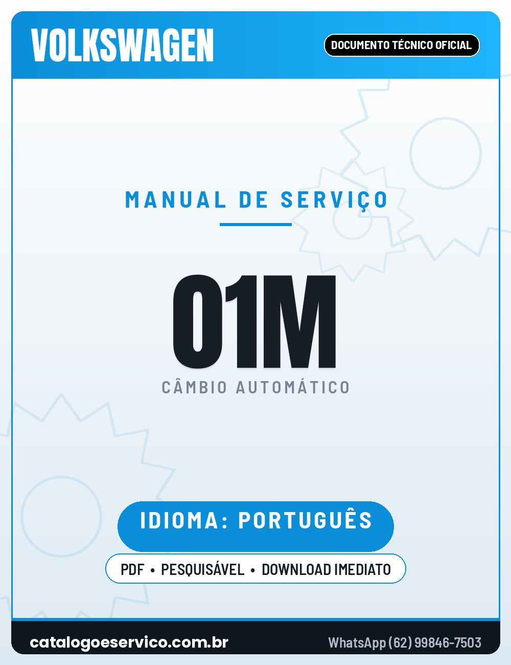 Capa — Manual de Reparação Câmbio Automático VW Audi 01M