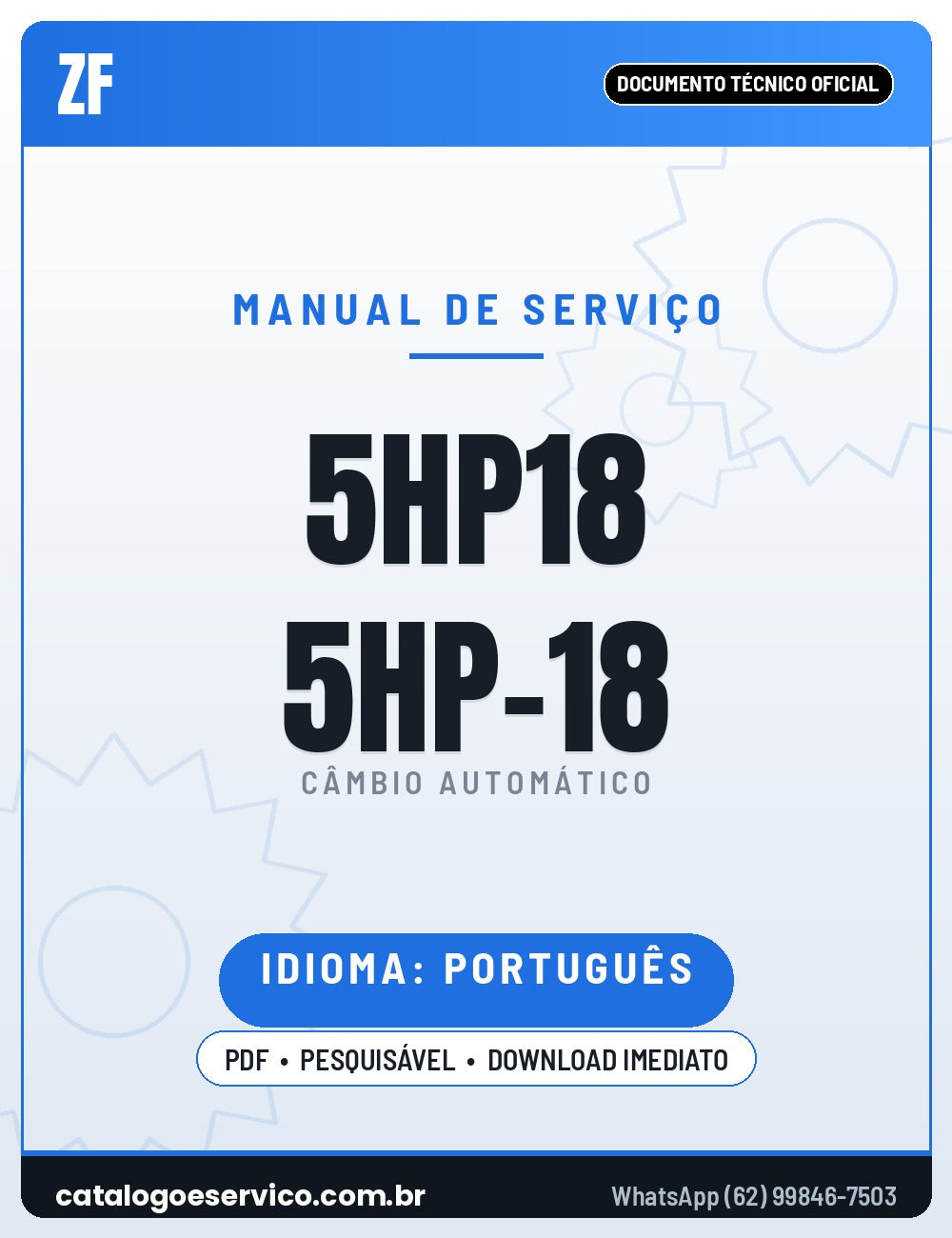 Capa - Manual de Reparação ZF 5HP18