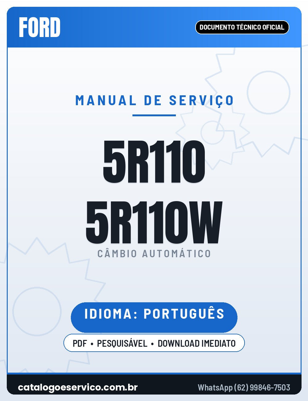 Capa - Manual de Reparação Ford 5R110W