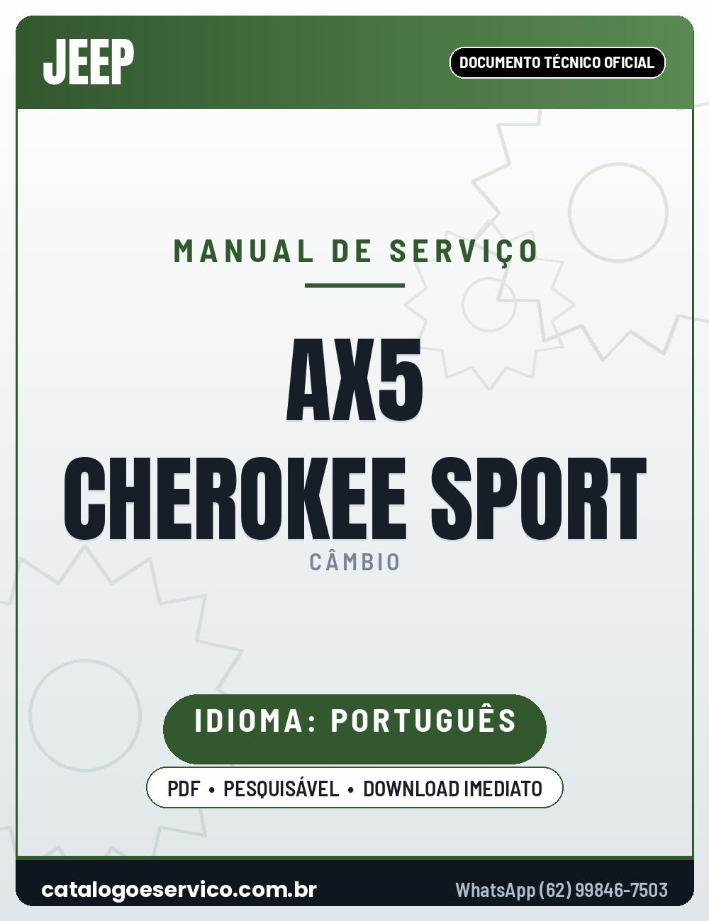 Capa - Manual de Serviço Aisin AX5