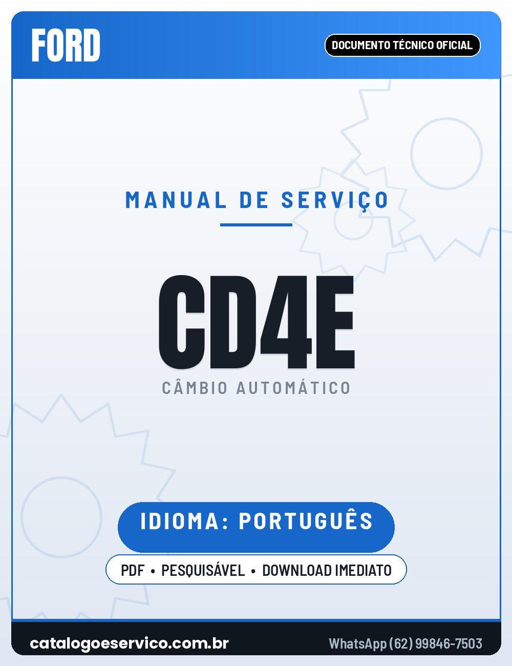 Capa — Manual de Reparação Câmbio Automático Ford Mazda CD4E