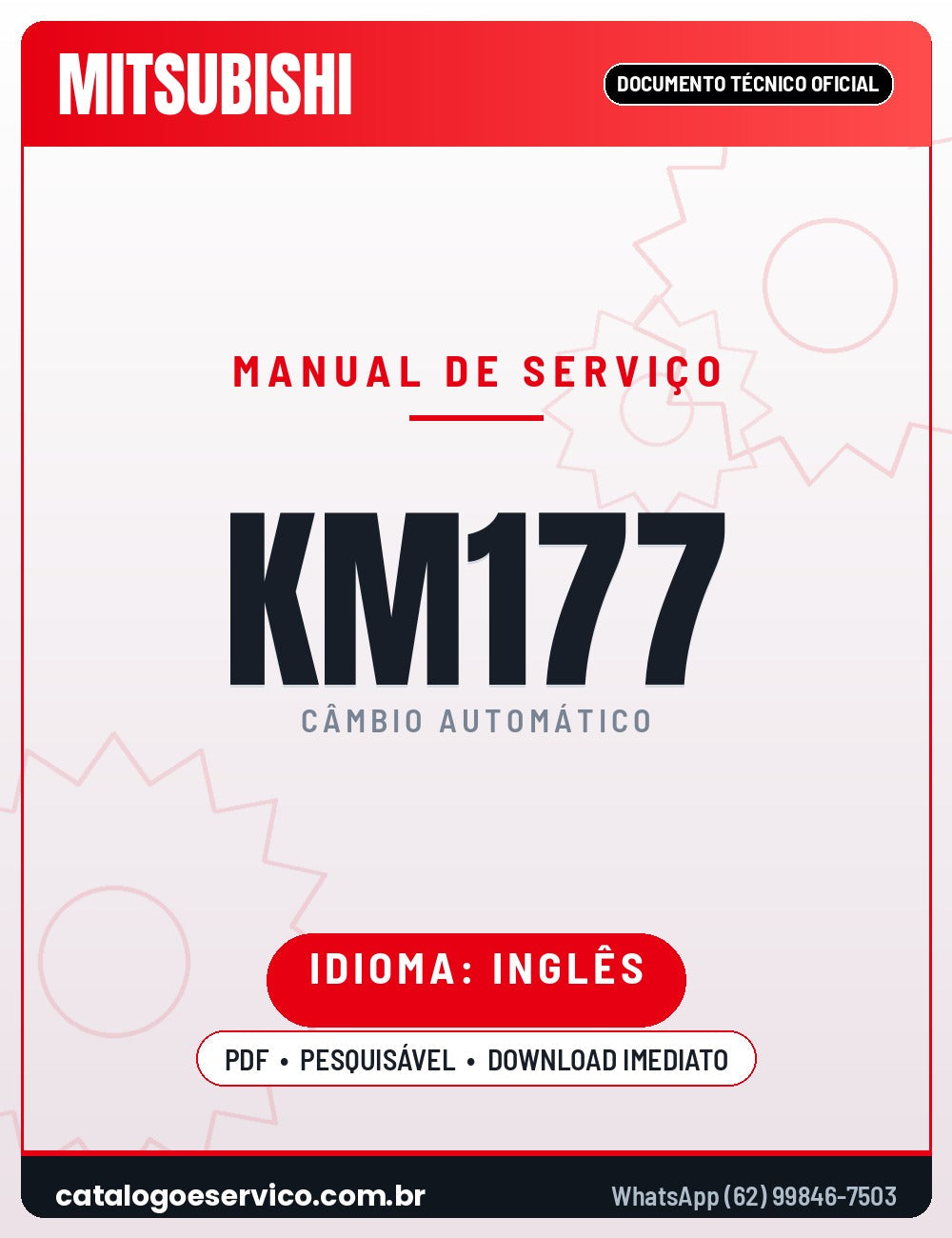 Capa - Manual de Serviço Mitsubishi KM-177