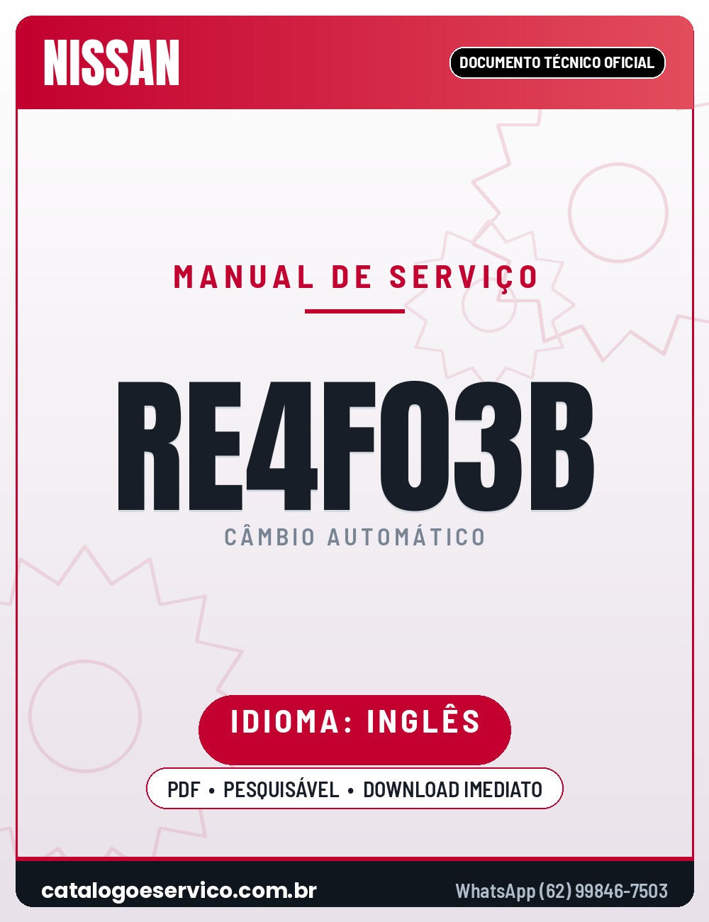 Capa - Manual de Reparação Jatco / Nissan RE4F03B