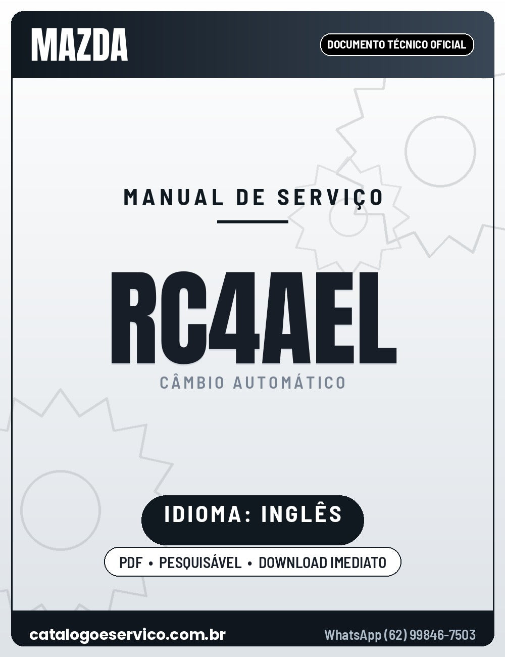Capa - Manual de Serviço Mazda / Jatco RC4A-EL