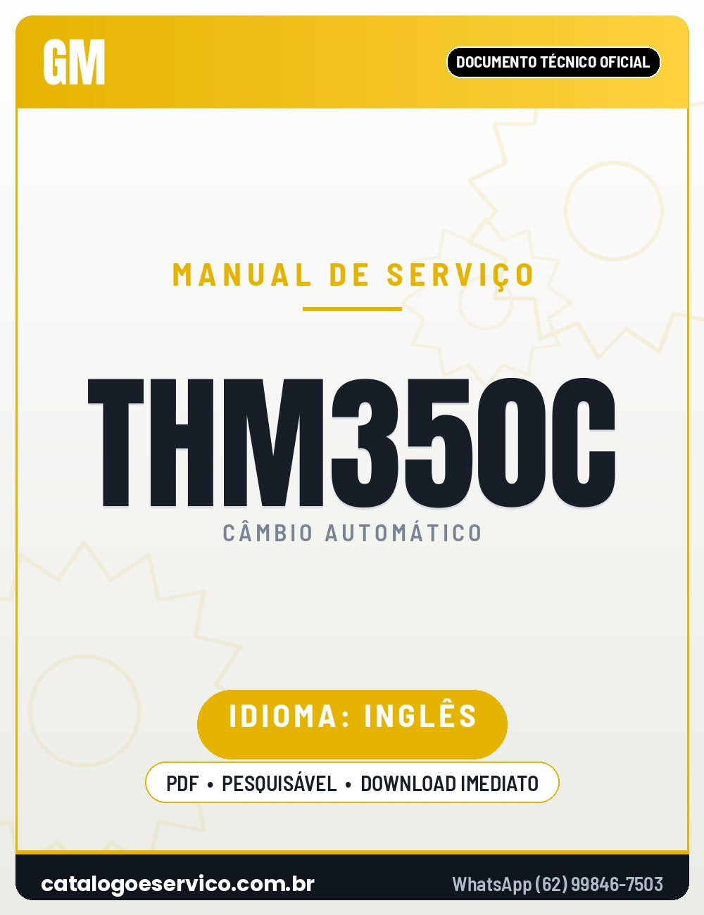 Capa - Manual de Reparação General Motors THM 350C