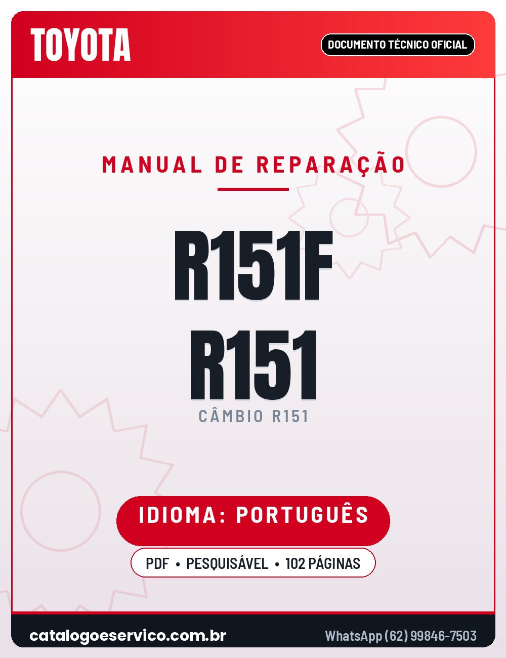 Manual de Reparação TOYOTA R151F R151