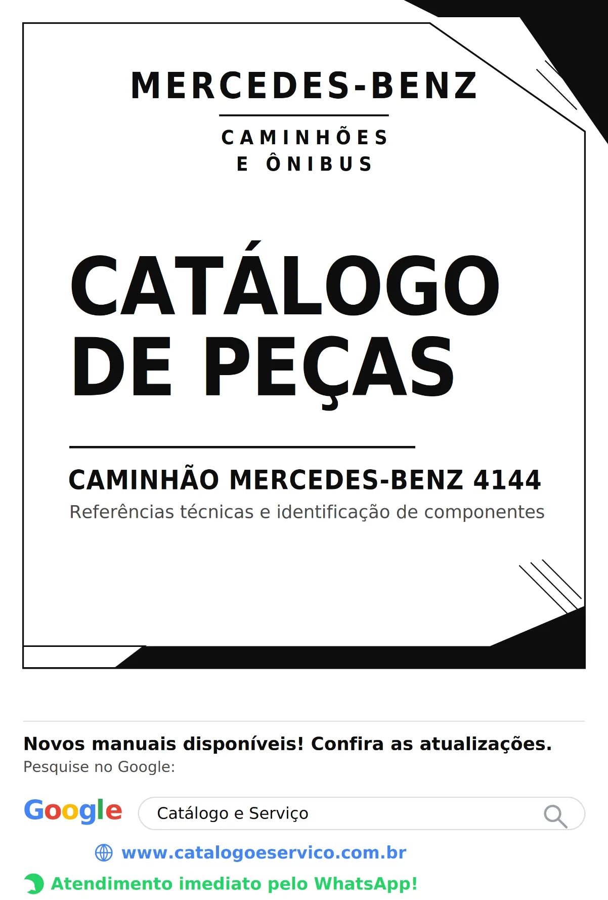 Catálogo de Peças 4144 Caminhão Mercedes-Benz