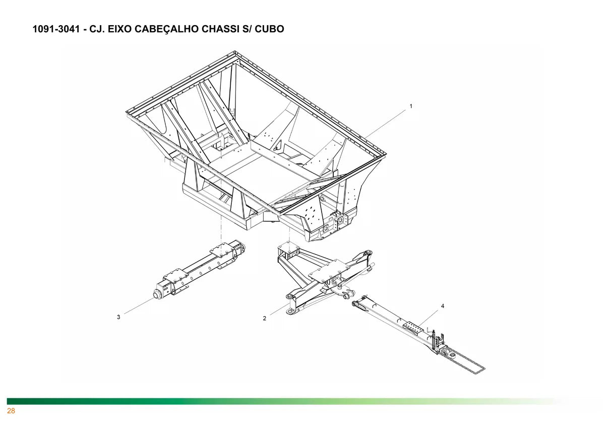 Stara Carreta Agricola Ninja 24000 — carreta, vista explodida 1