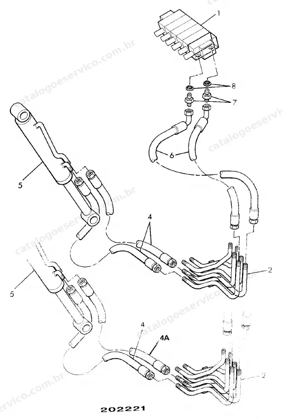 Catálogo de peças JCB Robot 165HF — vista explodida 1 de 4