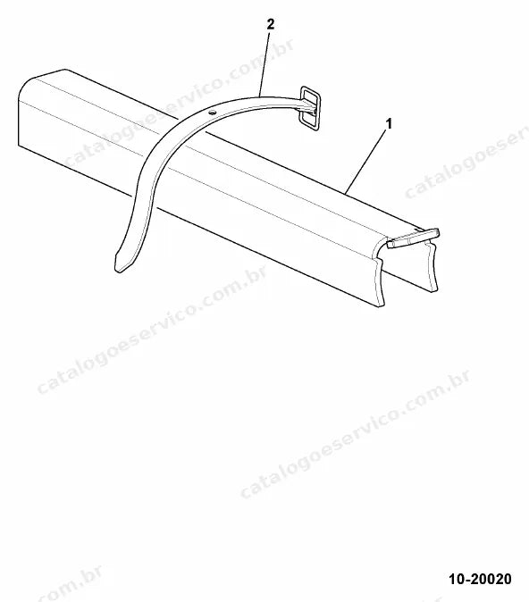Catálogo de peças JCB TLT 25G — vista explodida 3 de 4