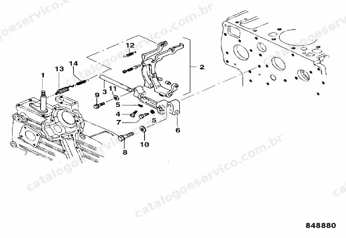 Catálogo de peças JCB VMT280 — vista explodida 1 de 4