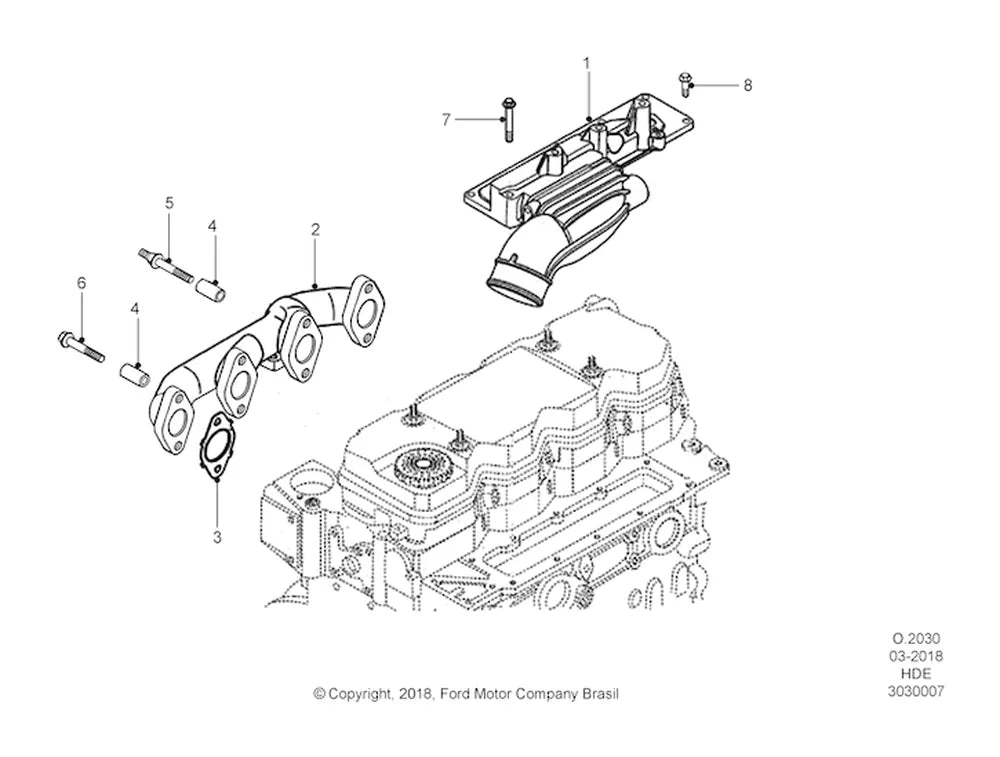 Catálogo de Peças Ford Cargo 1317 4x2 — vista explodida 1