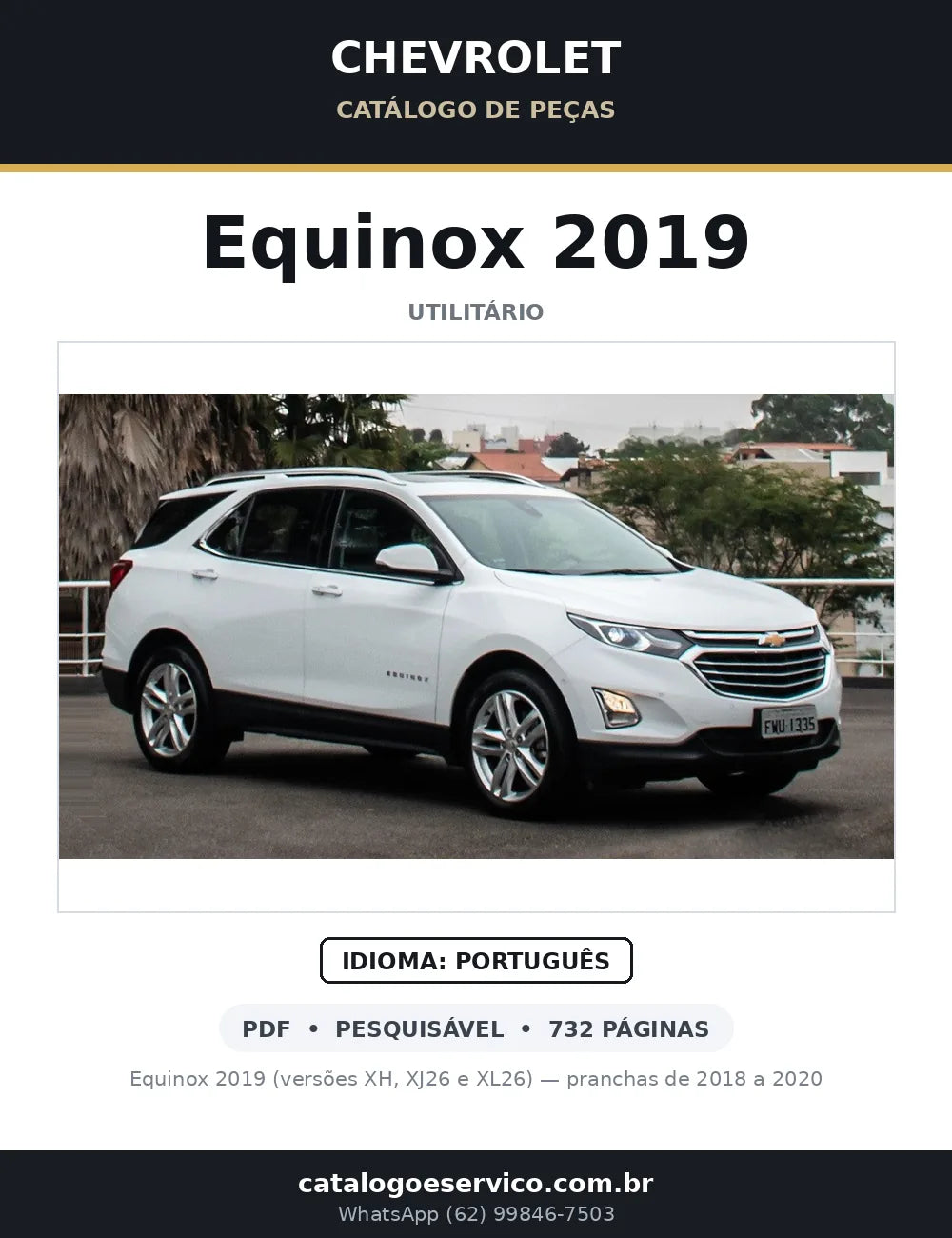 Catálogo de Peças Chevrolet Equinox 2019 — capa