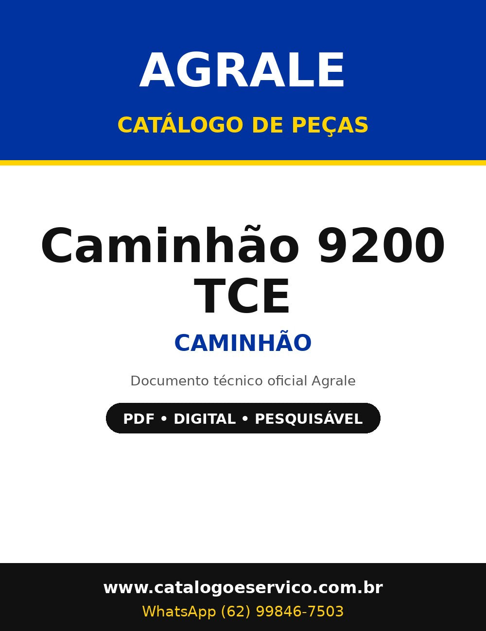 Catálogo de Peças Agrale Caminhão 9200 TCE - Caminhão