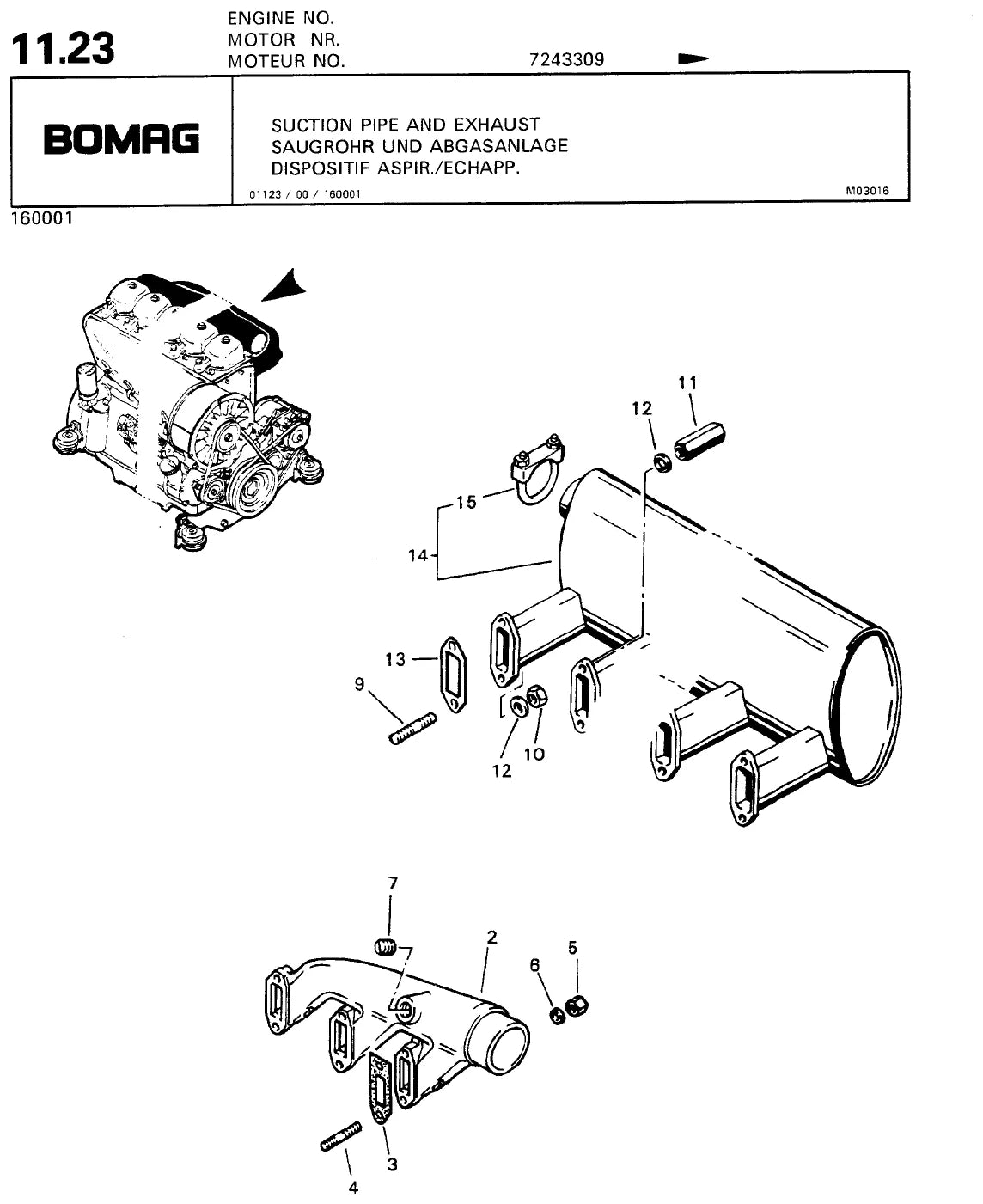 Catalogo De Peças BOMAG - BW6\BW6S - Roller — vista explodida