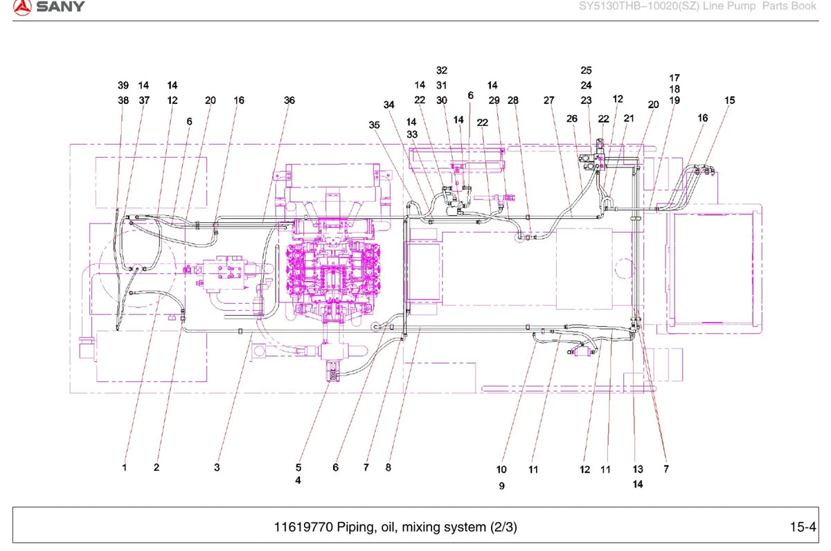 Catálogo de Peças SANY SY5130THB-10020(SZ) — vista interna 1