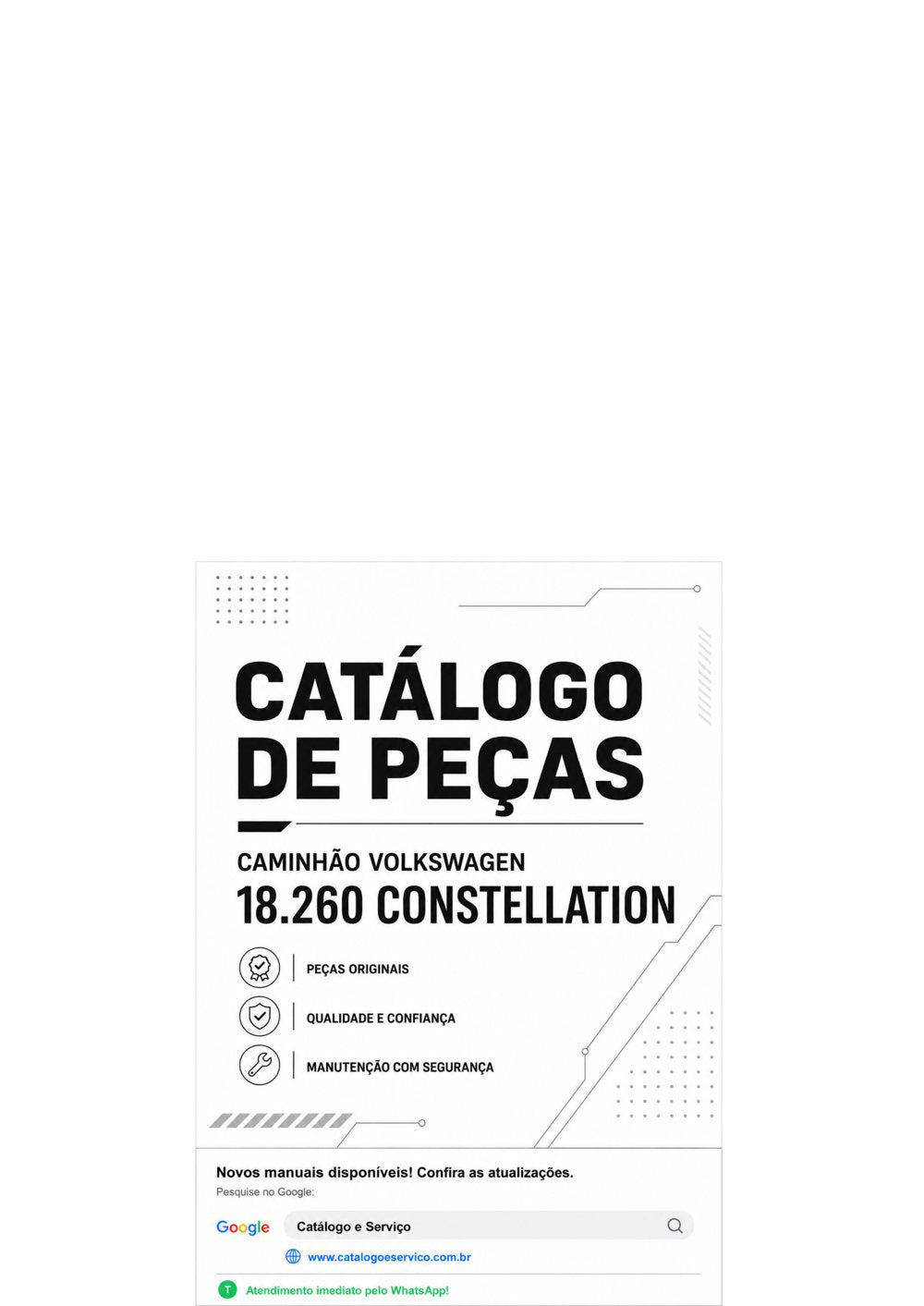 Catálogo de Peças Caminhão Volkswagen 18.260 Constellation