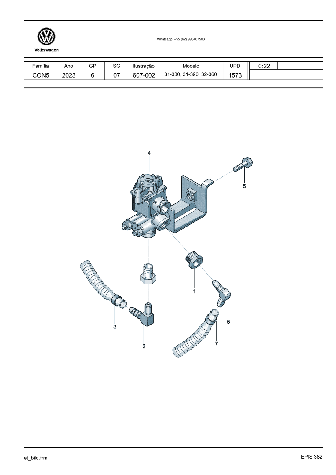 Catálogo de Peças Caminhão Volkswagen 31.330 Constellation 6x4