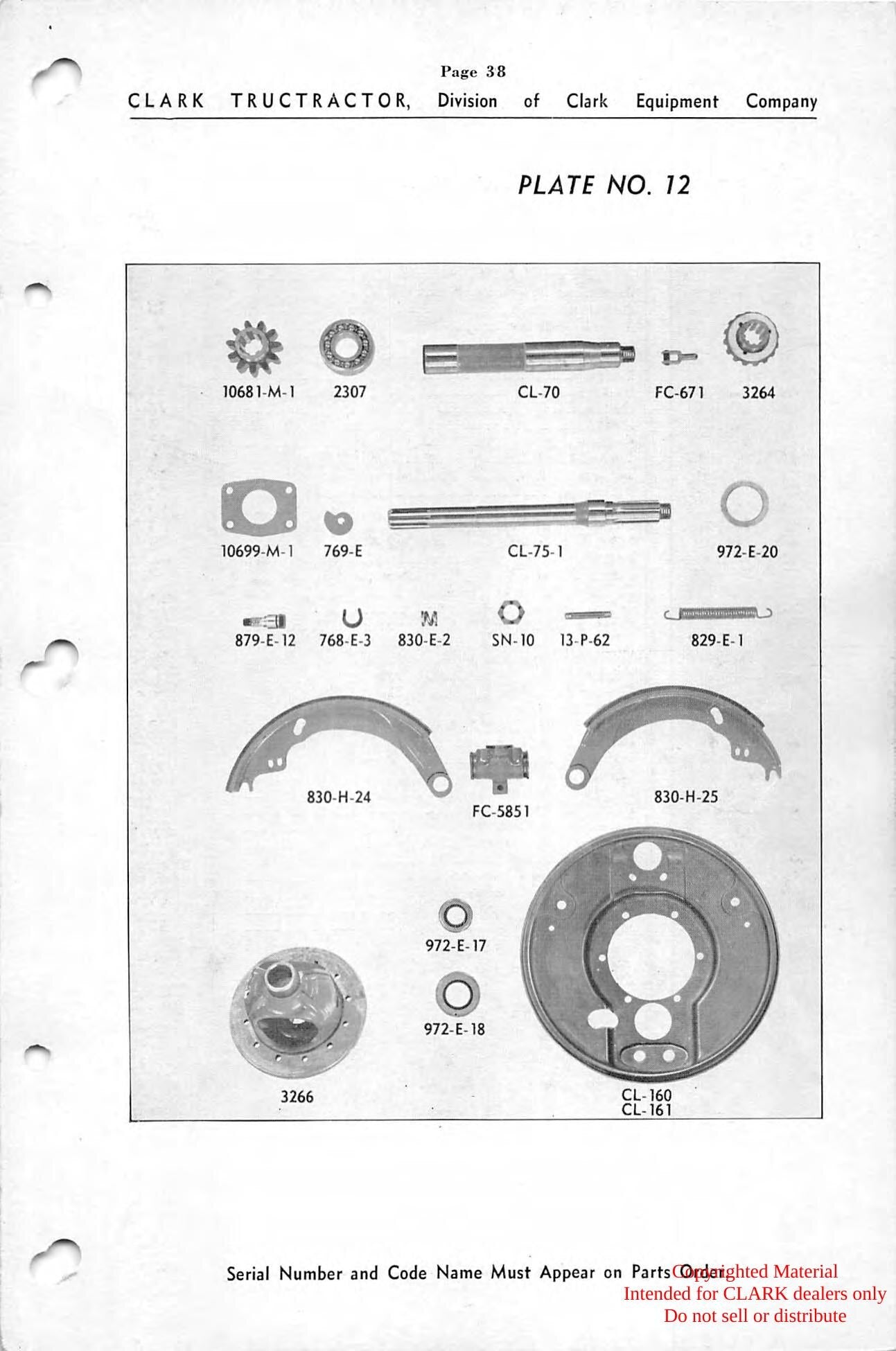 Catálogo de Peças Carregador de Vagão Clark Carloader (Códigos: Ware, Stack, Tops, Tops-Fisher) - página interna