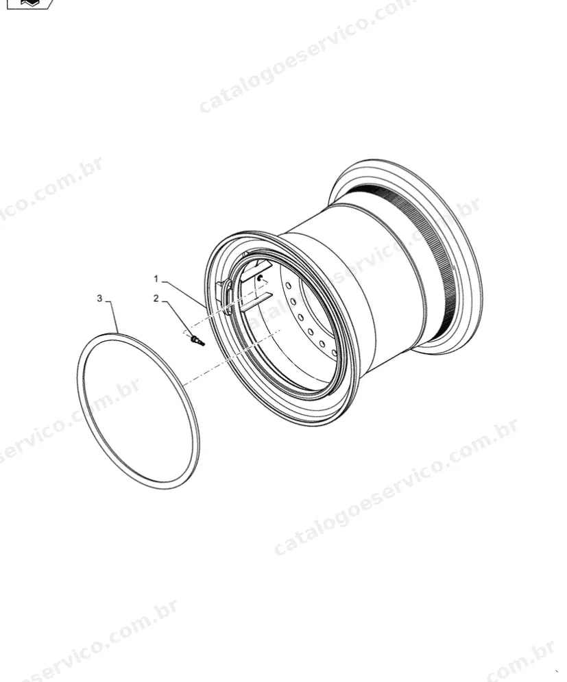 Catálogo de Peças Case 1021G — vista explodida de peças, imagem 4