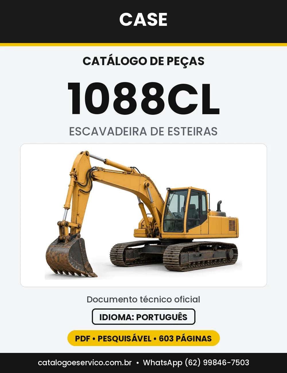 Catálogo de Peças Case 1088 (CK, CL, CS, MAXI) — versão 1088CL — a partir do nº 17601 (1988-1994)