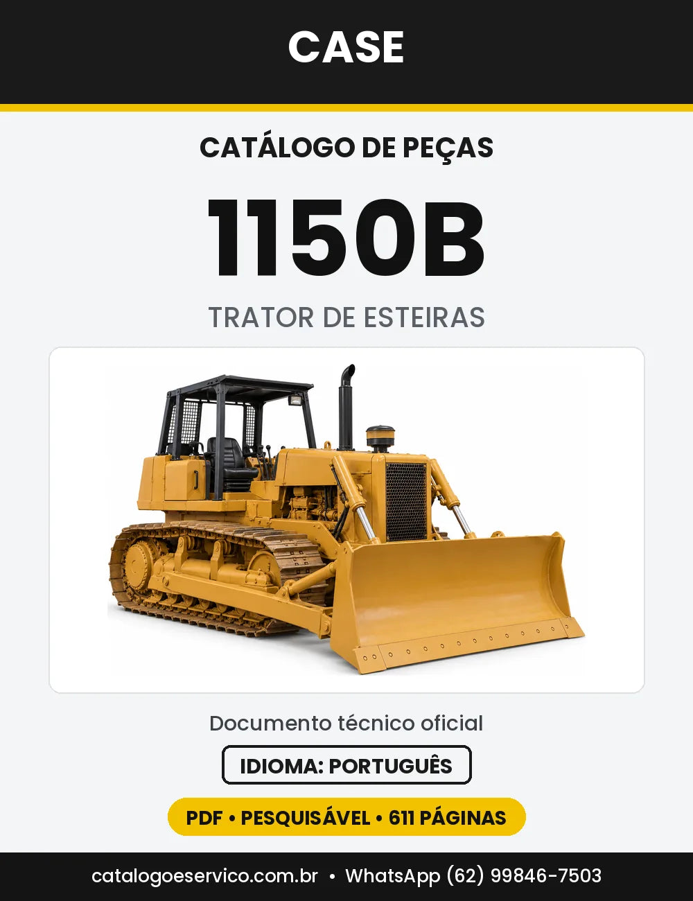 Catálogo de Peças Case 1150B — capa do catálogo em PDF