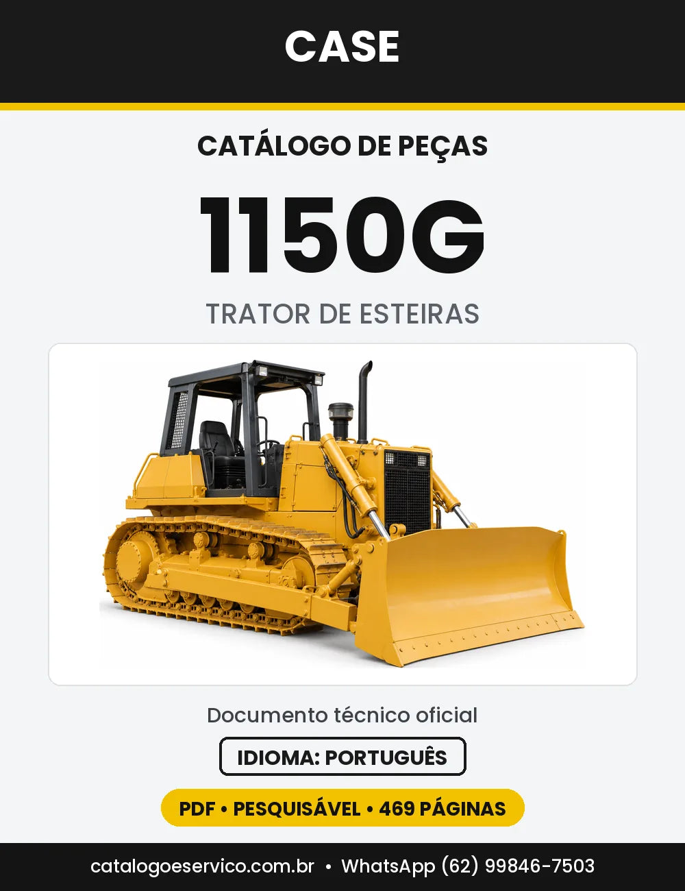Catálogo de Peças Case 1150G — capa do catálogo em PDF
