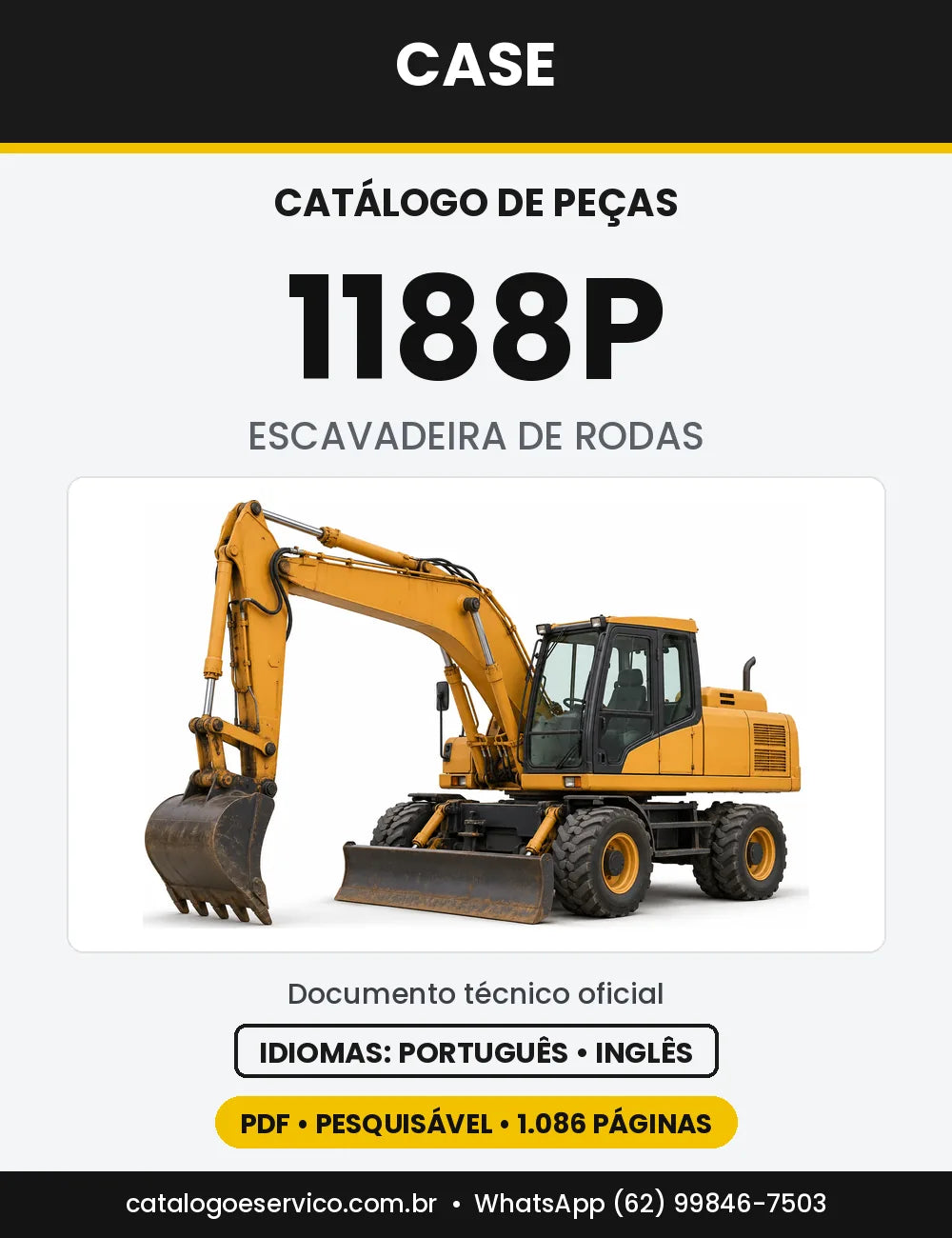 Catálogo de Peças Case 1188P — capa do catálogo em PDF