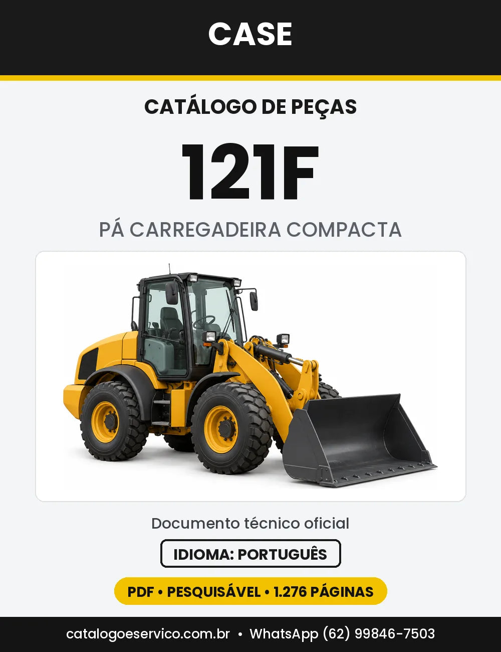 Catálogo de Peças Case 121F (STD TC e STD ZB) — versão 121F — STD ZB, Tier 4