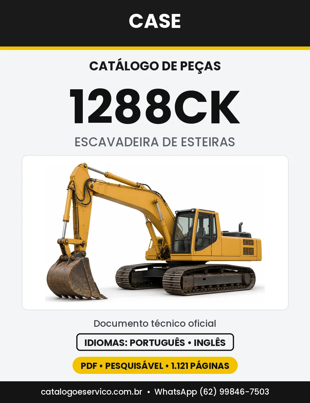 Catálogo de Peças Case 1288 (CK, FG, FGS, LC, NLC) — versão 1288CK — série CGG0023701 em diante