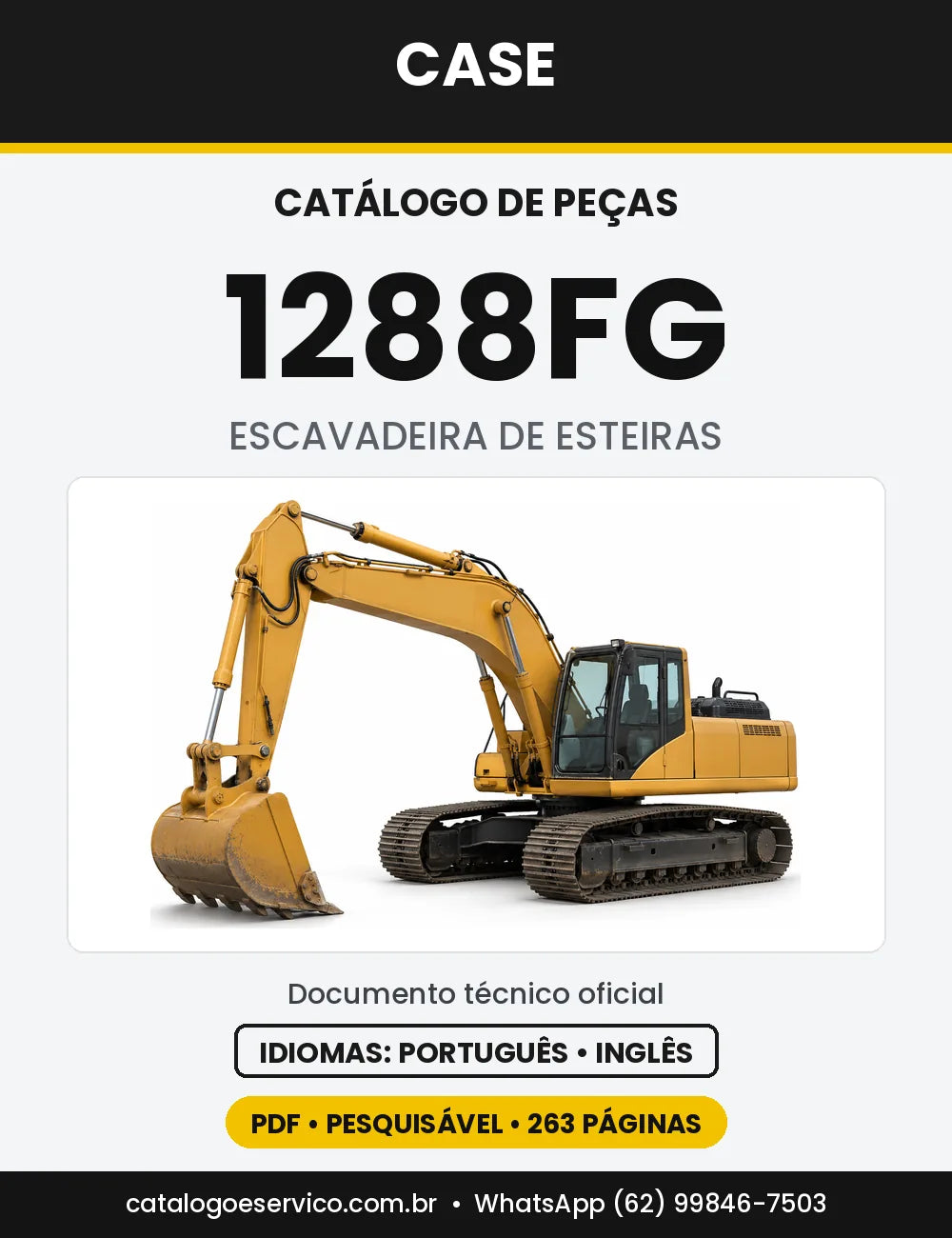 Catálogo de Peças Case 1288 (CK, FG, FGS, LC, NLC) — versão 1288FG — manuseio de longo alcance