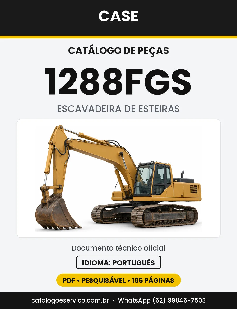 Catálogo de Peças Case 1288 (CK, FG, FGS, LC, NLC) — versão 1288FGS — manuseio de longo alcance