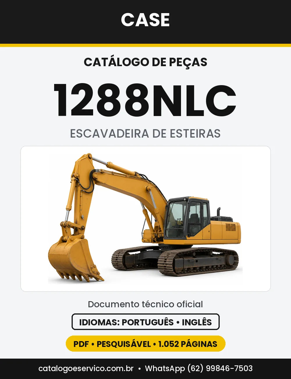 Catálogo de Peças Case 1288 (CK, FG, FGS, LC, NLC) — versão 1288NLC — série CGG0117101 em diante