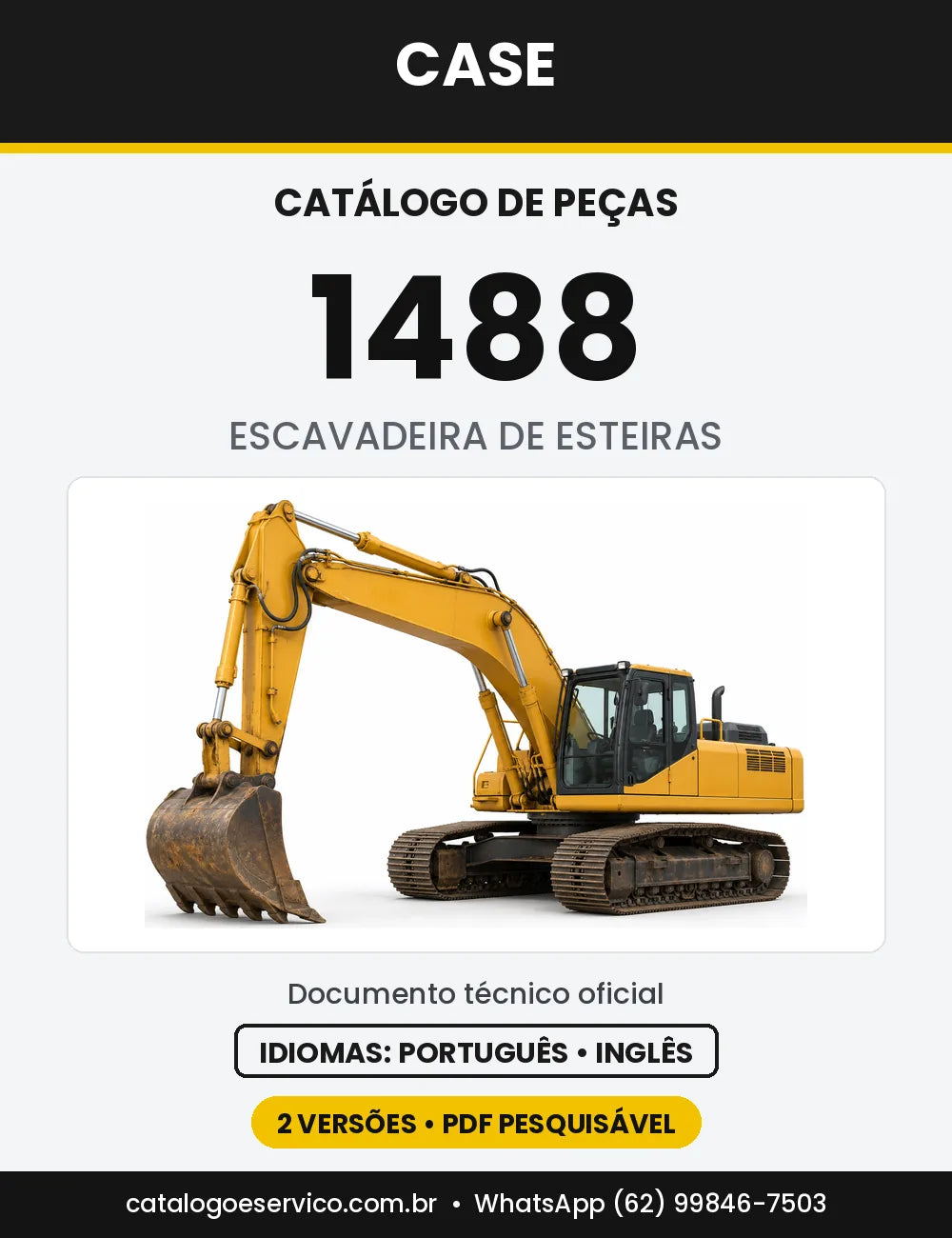 Catálogo de Peças Case 1488 (LC, NLC) — capa do catálogo em PDF