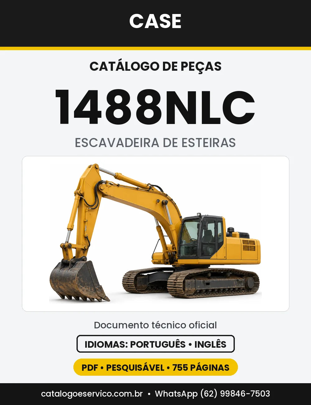 Catálogo de Peças Case 1488 (LC, NLC) — versão 1488NLC — série CGG0225001 em diante