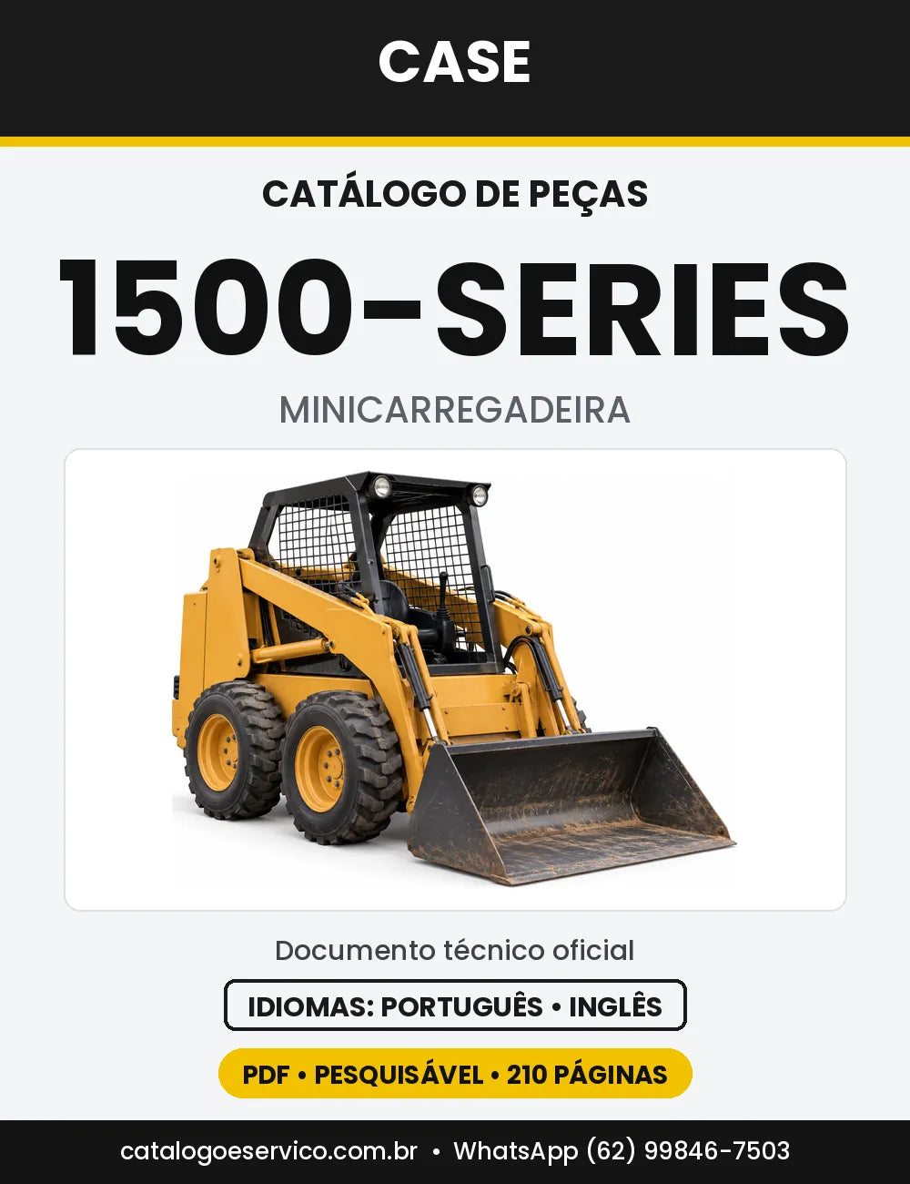 Catálogo de Peças Case Série 1500 — capa do catálogo em PDF