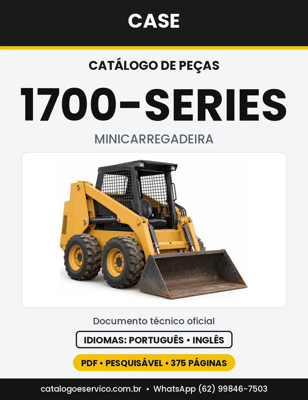 Catálogo de Peças Case Série 1700 — capa do catálogo em PDF
