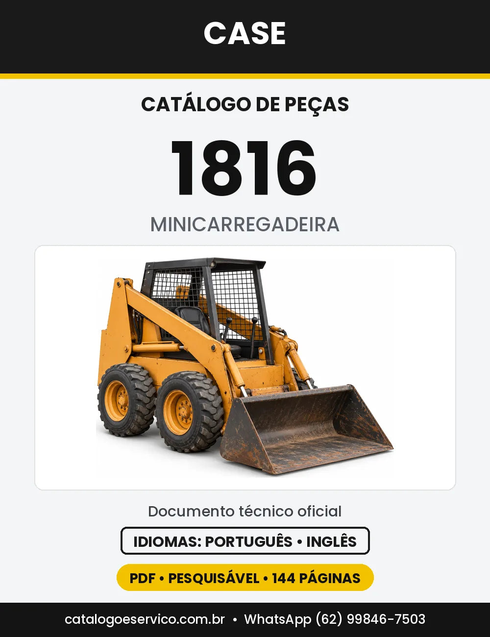 Catálogo de Peças Case 1816 — capa do catálogo em PDF