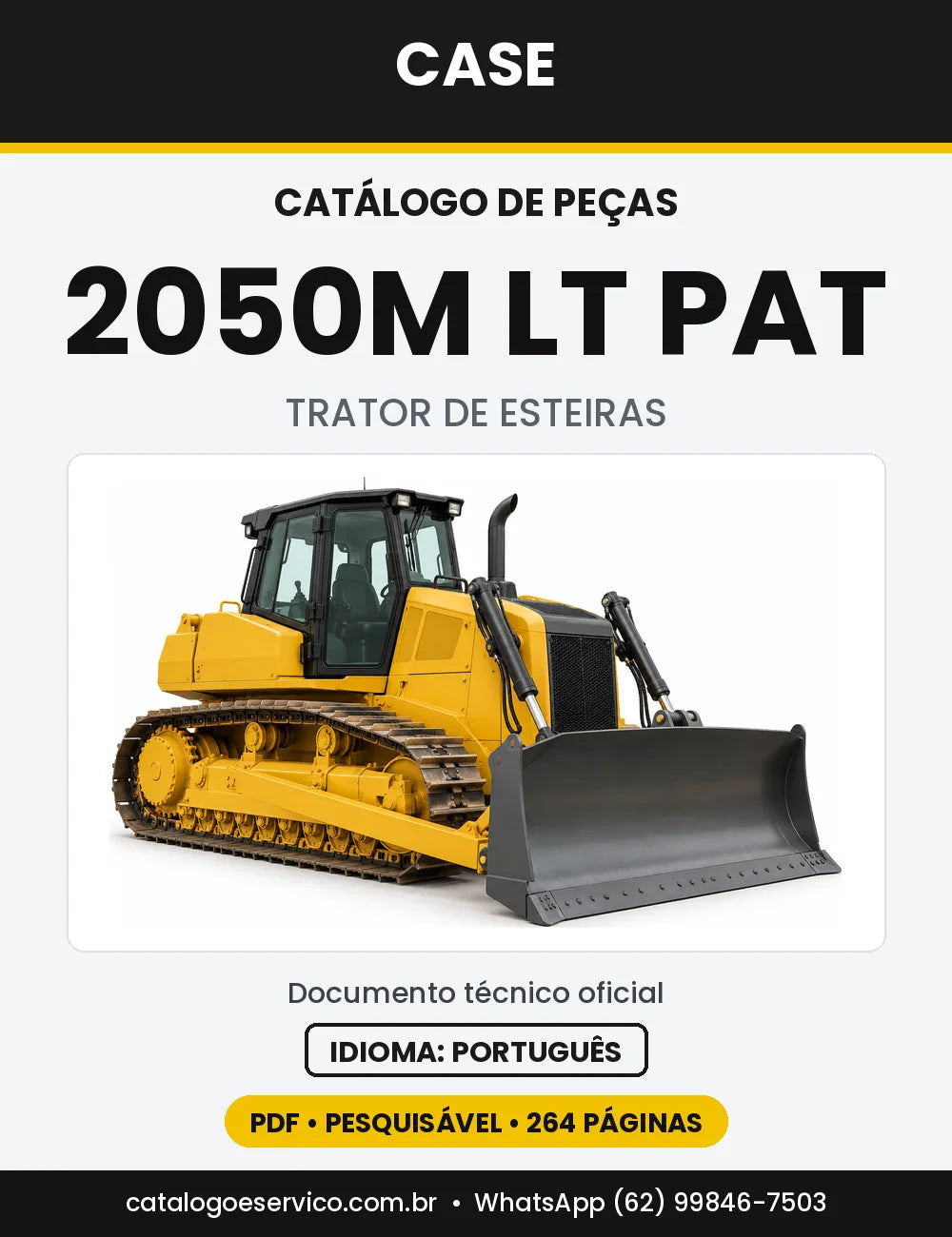 Catálogo de Peças Case 2050M (LT, XLT, LGP e WT-LGP, BD e PAT) — versão 2050M LT PAT — Tier 4B
