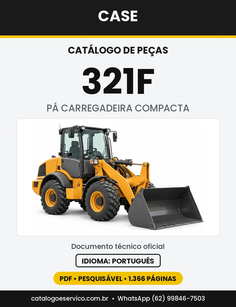 Catálogo de Peças Case 321F (HS ZB e STD ZB) — versão 321F — HS ZB, Tier 4