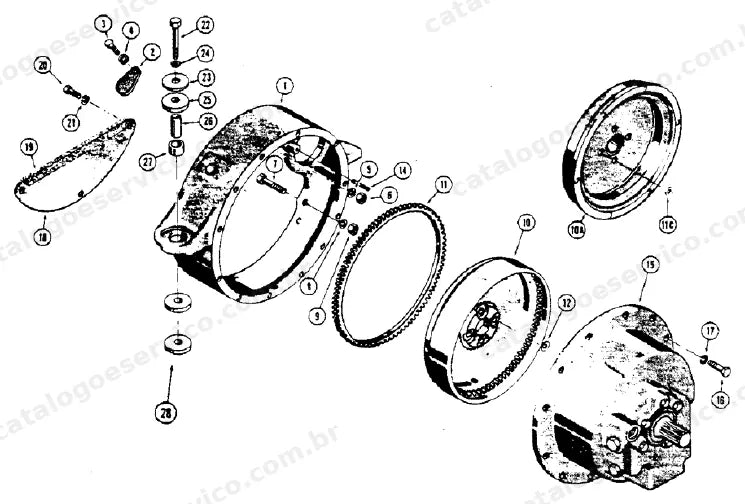 Catálogo de Peças Case 450 — vista explodida de peças, imagem 2