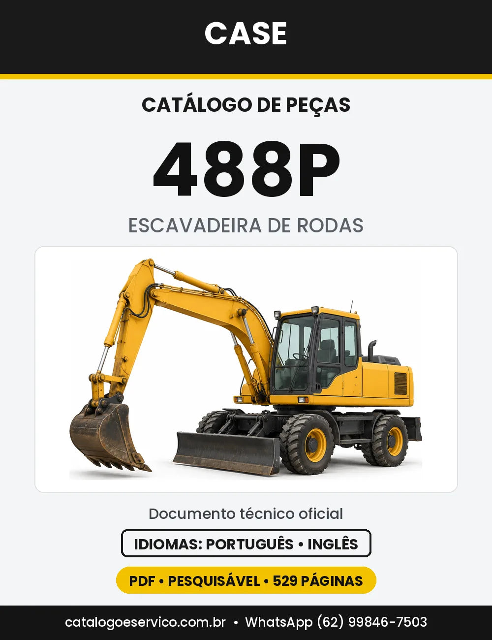 Catálogo de Peças Case 488P — versão 488P — N-S CJC0004501 em diante