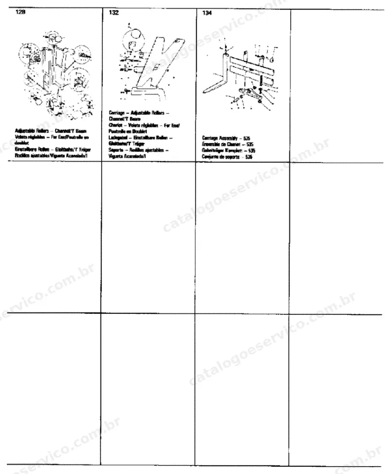 Catálogo de Peças Case 535 — vista explodida de peças, imagem 4
