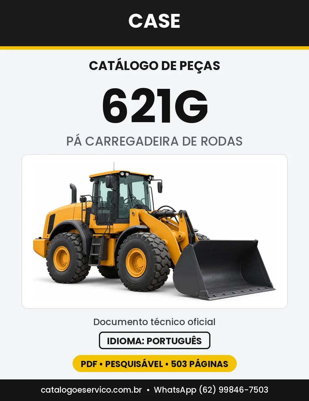 Catálogo de Peças Case 621G — versão 621G — Tier 3 Europa