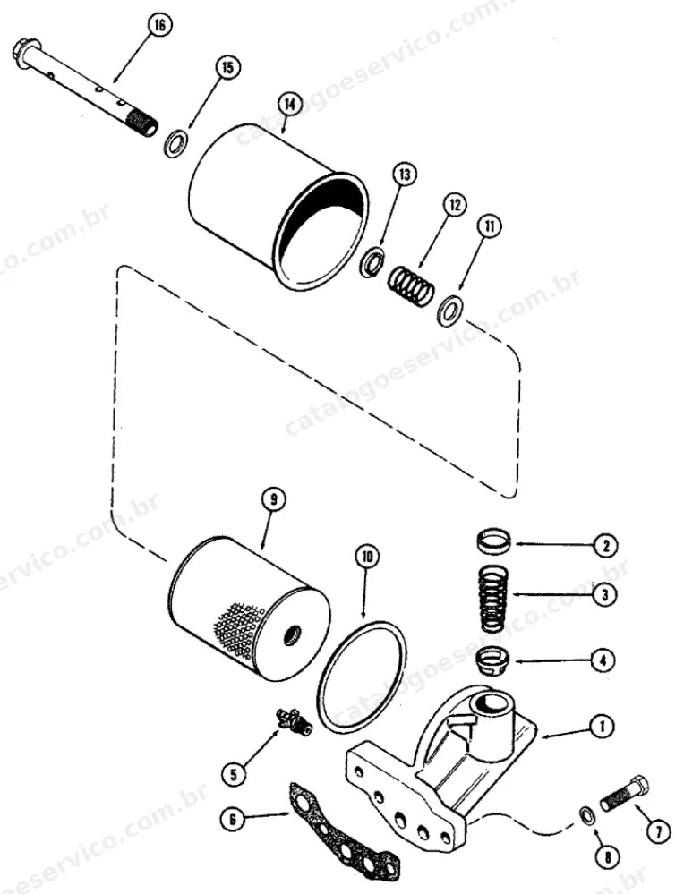 Catálogo de Peças Case 680CK Construction King (Série B, Série C e faixas de série) — vista explodida de peças, imagem 2